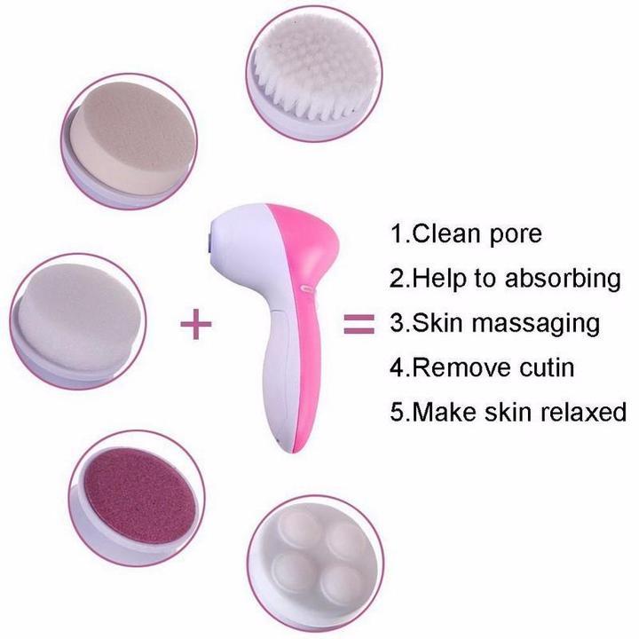5 in 1 Electric Facial Cleansing Brush Set.