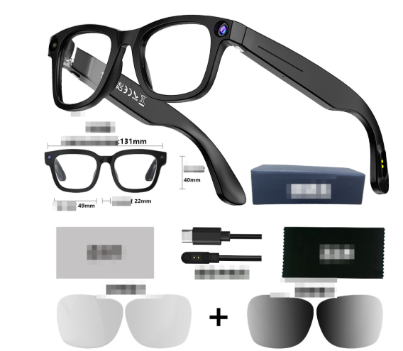 AI Camera Smart Glasses.