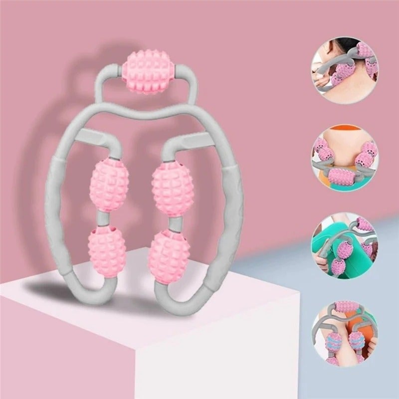 U-Shape 360° Massage Roller – Full Body Relief.