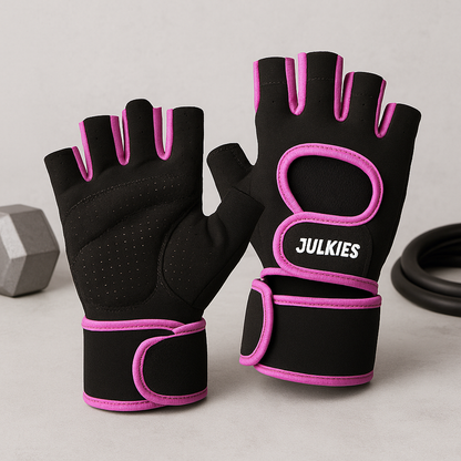 Anti-Slip Half Finger Gym Gloves.