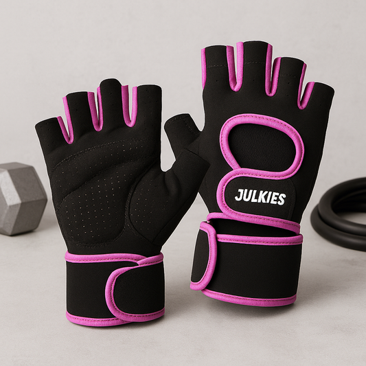 Anti-Slip Half Finger Gym Gloves.