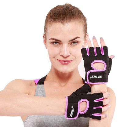 Anti-Slip Half Finger Gym Gloves.
