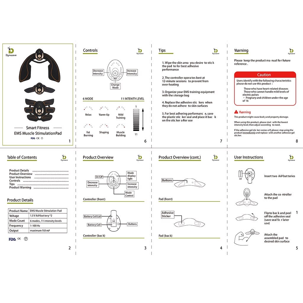 EMS Abdominal Muscle Stimulator.