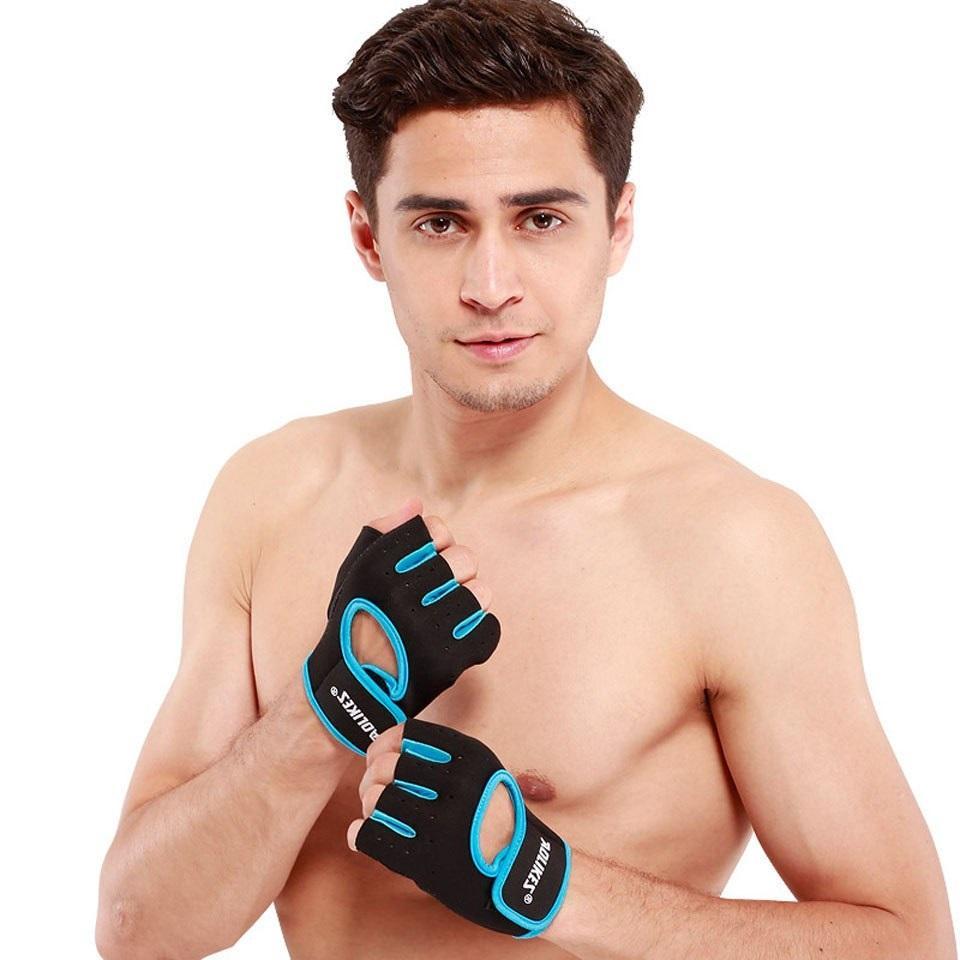 Anti-Slip Half Finger Gym Gloves.