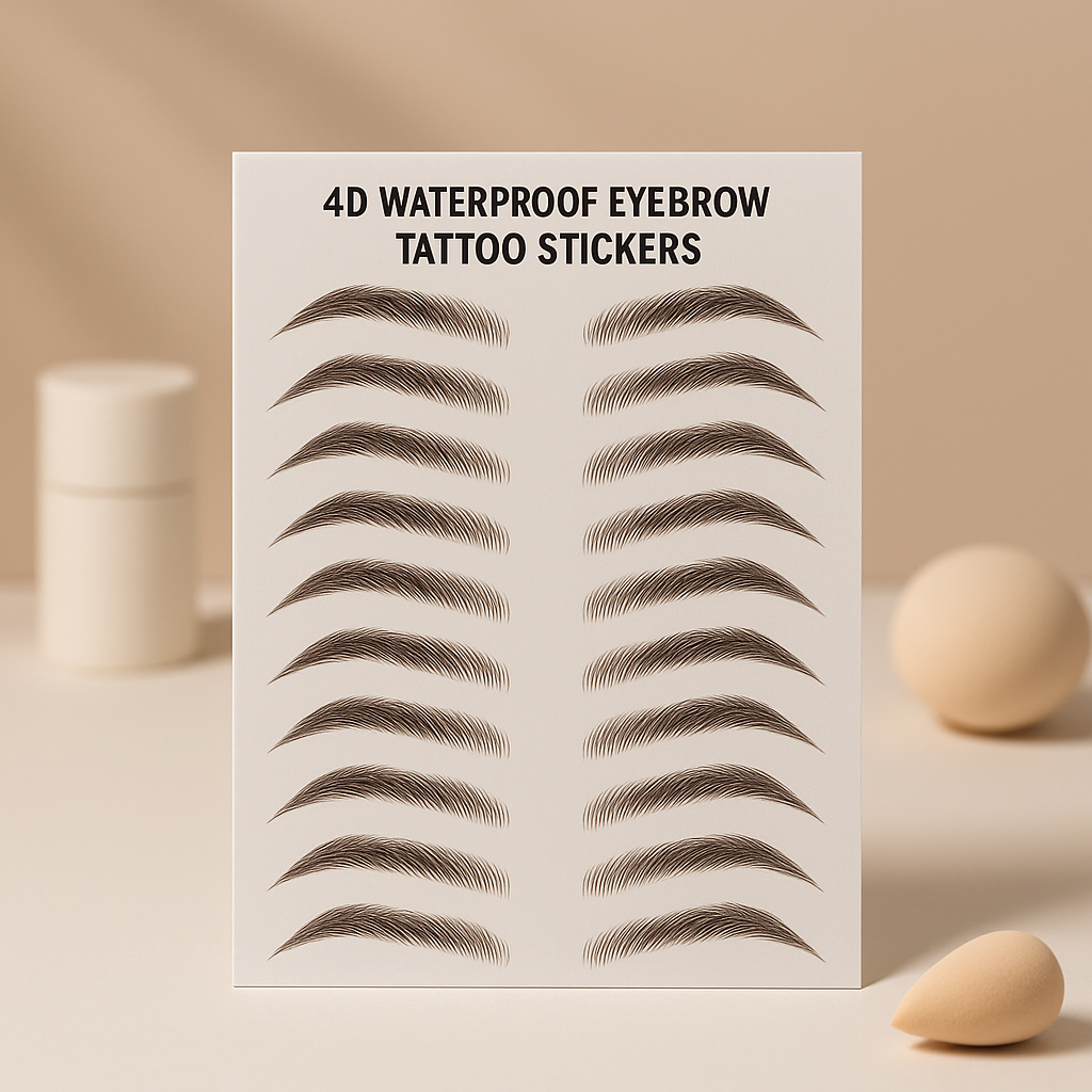 4D Waterproof Eyebrow Tattoo Stickers.