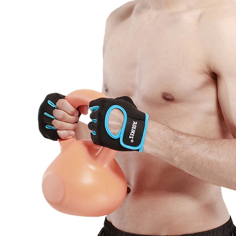 Anti-Slip Half Finger Gym Gloves.
