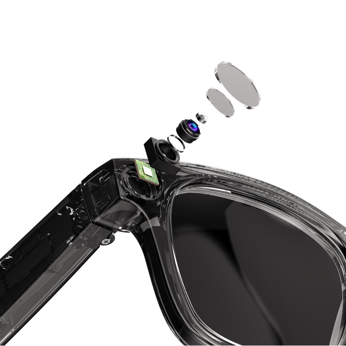 AI Camera Smart Glasses.