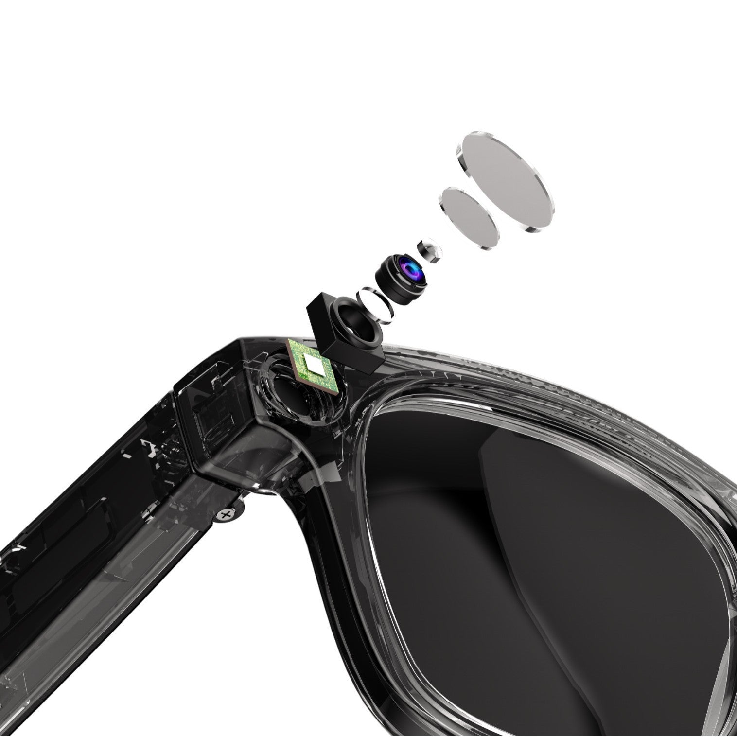 AI Camera Smart Glasses.