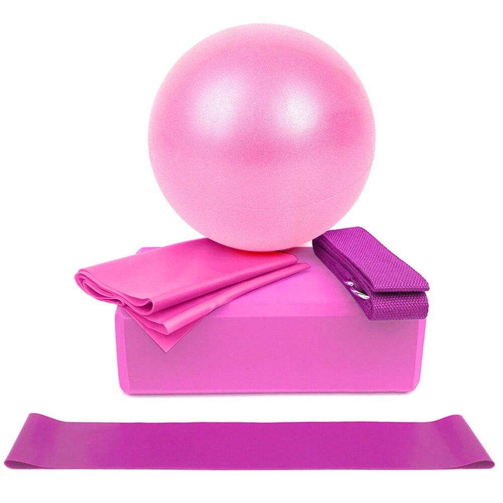 5-Piece Yoga Ball & Block Set.
