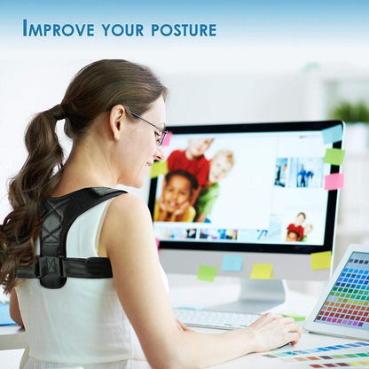Adjustable Back Posture Corrector Belt.