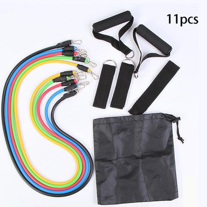 11-Piece Resistance Band Workout Set | Home Gym Fitness Kit