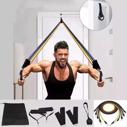 11-Piece Resistance Band Workout Set | Home Gym Fitness Kit