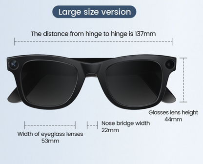 AI Camera Smart Glasses.