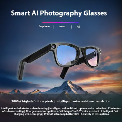AI Camera Smart Glasses.