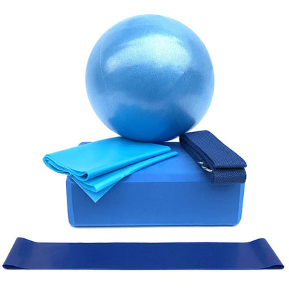 5-Piece Yoga Ball & Block Set.